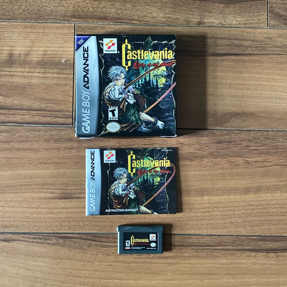 Castlevania Circle of the Moon for the Nintendo GameBoy Advance.